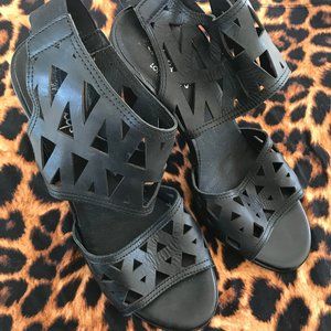 Open Toe Sandal with Chunky 3 inch Heel